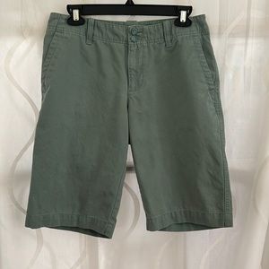 Eddie Bauer Legend Wash, Light Green, Bermuda Shorts, Size 6